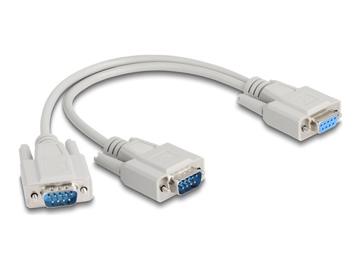 [67160] Delock Serieller Splitter - DB-9 (W) zu DB-9 (M)