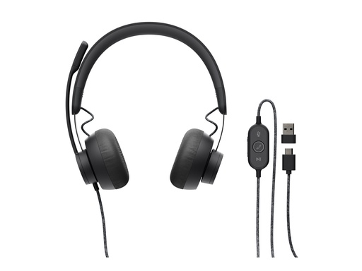 [981-000875] Logitech Zone Wired - Headset - On-Ear - kabelgebunden