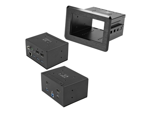 [KITBZDOCK] StarTech.com Dockingstation für Konferenzräume - Universelles Laptop Dock - 4K HDMI, 60W PD, USB Hub, GbE, Audio In-Table Connectivity Box für Huddle/Boardroom Collaboration Space (KITBZDOCK)