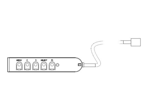 [E483757] Elo Touch Solutions Elo OSD REMOTE - Fernbedienung - Kabel - für
