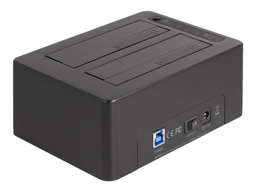 [64183] Delock HDD / SSD Dockingstation Schächte: 2 - 2,5" / 3,5" gemeinsam genutzt (6,4 cm/8,9 cm gemeinsam genutzt)
