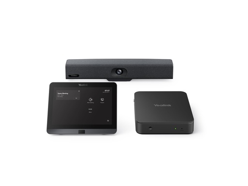 [1106993] Yealink MVC Series MVC340 - Microsoft Teams Rooms - Kit für Videokonferenzen (MCore Pro Gen 3 Mini-PC, MTouch E2 Gen 3 Touchpanel, UVC34 All-in-One Videoleiste)
