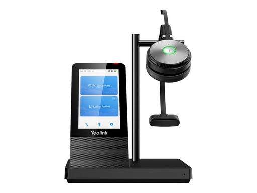 [1308002] Yealink WH66 Mono Teams - Kabellos - Büro/Callcenter - 20 - 20000 Hz - 478 g - Persönliches Audio-Konferenzsystem - Schwarz