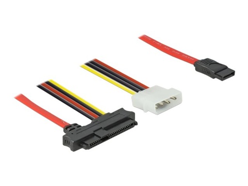 [82219] Delock SATA- / SAS-Kabel - SAS 12Gbit/s - interne Stromversorgung, 4-polig, interne SAS, 29-polig (SFF-8482)