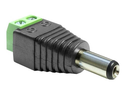 [65396] Delock Adapter DC 2.1 x 5.5 mm male > Terminal Block - Netzteil - 2-polige Klemmleiste (M)