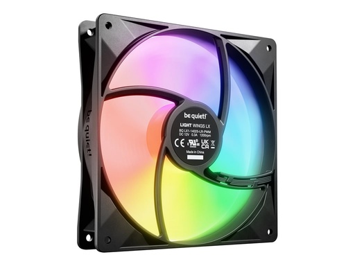 [BL127] Be Quiet! Light Wings LX - Gehäuselüfter - PWM - 140 mm - Schwarz (Packung mit 3)