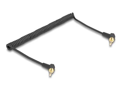 [85777] Delock Audio-Kabelkit - 75 cm - Schwarz - gewinkelt