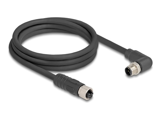 [80529] Delock Sensorkabel - M12 (4-polig) (M) rechtwinklig zu M12 (4-polig)