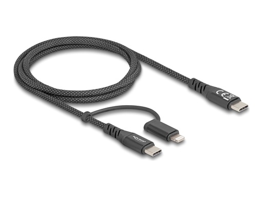 [81170] Delock USB-Kabel - 24 pin USB-C (M) zu Lightning, 24 pin USB-C (M)