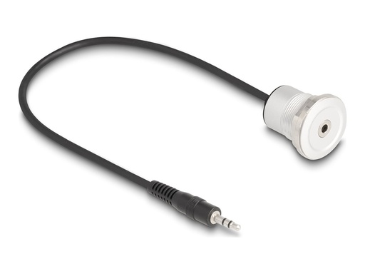 [88188] Delock Audioverlängerungskabel - mini-phone stereo 3.5 mm weiblich Paneel montierbar zu mini-phone stereo 3.5 mm männlich