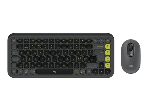 [920-013266] Logitech POP Icon Combo - Tastatur-und-Maus-Set - kabellos - Bluetooth LE - QWERTY - Nordisch (Dänisch/Finnisch/Norwegisch/Schwedisch)
