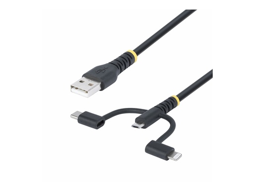 [RLTCUB1MBK] StarTech.com 3.3ft USB Multi Charging Cable