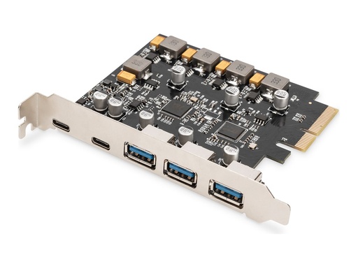 [DS-30222] DIGITUS PCIe Karte 2x USB-C + 3x USB A