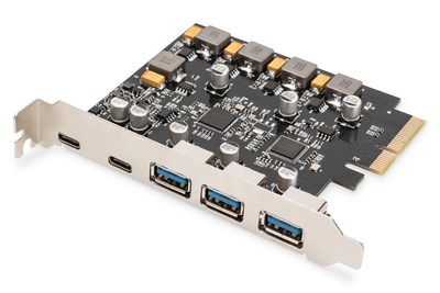 [DS-30222] DIGITUS PCIe Karte 2x USB-C + 3x USB A