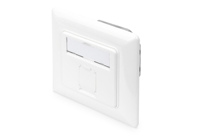[DN-9010/8-1] DIGITUS CAT 6A Klasse EA Netzwerkdose, designkompatibel, geschirmt, Unterputz, 4 Richtungen