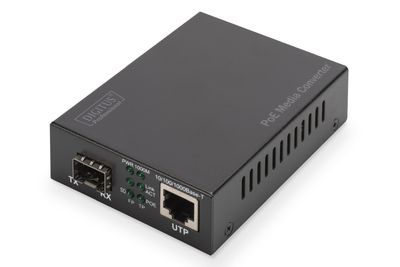 [DN-82140] DIGITUS Gigabit PoE Medienkonverter, RJ45 / SFP, PSE