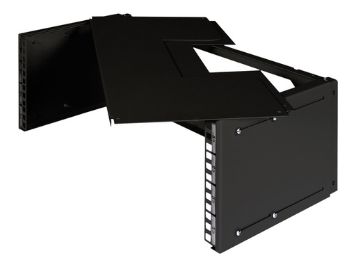 [DN-19-PB-TB-SW] DIGITUS Professional DN-19-PB-TB-SW - Patch-Panel-Halterung - geeignet für Wandmontage - Schwarz, RAL 9005 - 48.3 cm (19")