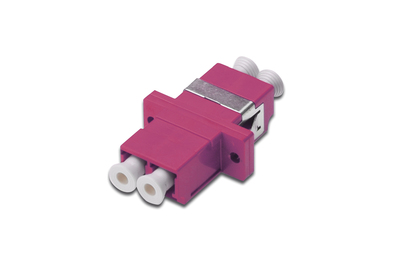 [DN-96019-1] DIGITUS LC / LC Duplex Coupler, OM4,  Farbe violett