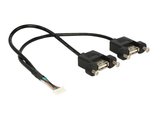 [84839] Delock USB-Kabel intern auf extern - 8-poliger USB 2.0-Header (W)