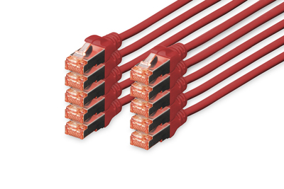 [DK-1644-0025-R-10] DIGITUS CAT 6 S/FTP Patchkabel, 10 Stück