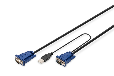[DS-19233] DIGITUS KVM-Kabel USB für KVM-Konsolen