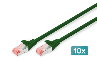 [DK-1644-020-G-10] DIGITUS CAT 6 S/FTP Patchkabel, 10 Stück