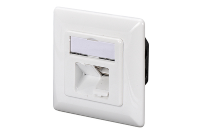 [DN-9008-1] DIGITUS CAT 6A Klasse EA Netzwerkdose, designkompatibel, geschirmt, Unterputz