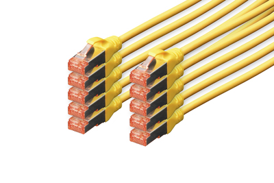 [DK-1644-030-Y-10] DIGITUS CAT 6 S/FTP Patchkabel, 10 Stück