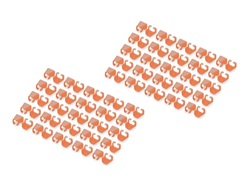 [A-CC-O] DIGITUS Kabelclips mit Farbcodierung - für Patch-Kabel - orange (Packung mit 100)
