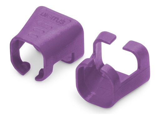 [A-CC-VI] DIGITUS Kabelclips mit Farbcodierung - für Patch-Kabel - violett, RAL 4008 (Packung mit 100)