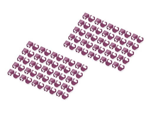 [A-CC-MG] DIGITUS Kabelclips mit Farbcodierung - für Patch-Kabel - Magenta (Packung mit 100)