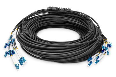 [DK-2A33CUE50BK-BBB] DIGITUS Vorkonfektionierte Glasfaser Universal Breakout Kabel, Singlemode OS2, 12 Fasern, LC/UPC - LC/UPC