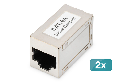 [DN-93905-2] DIGITUS CAT 6A Modulare Kupplung, geschirmt - 2 Stk.