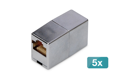 [DN-93901-5] DIGITUS CAT 5e, Klasse D, RJ45 Modulare Kupplung - 5 Stk.