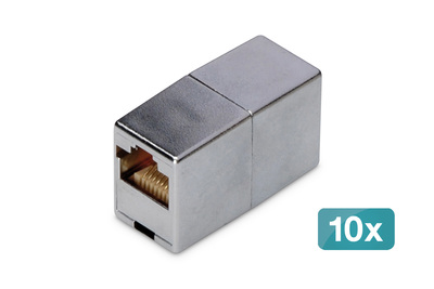 [DN-93901-10] DIGITUS CAT 5e, Klasse D, RJ45 Modulare Kupplung - 10 Stk.