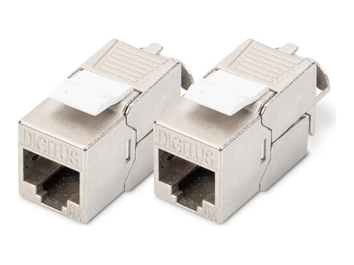 [DN-93615-2] DIGITUS Modulare Eingabe - Keystone, werkzeuglos - CAT 6a - abgeschirmt - RJ-45 (Packung mit 2)