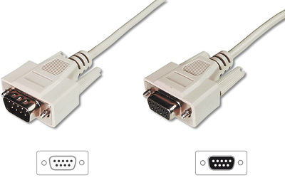 [AK-610203-050-E] DIGITUS Datentransfer Verlängerungskabel, D-Sub9/St - D-Sub9/Bu