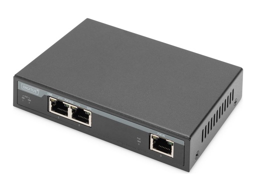 [DN-95127-1] DIGITUS Switch - 2 x 10/100/1000 (4PPoE) + 1 x 10/100/1000 (PoE+-Eingang)