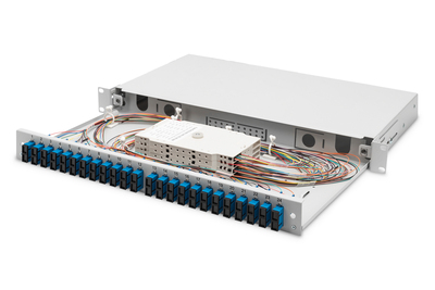 [DN-96322/9] DIGITUS LWL Spleißbox, 1HE, bestückt, 24x SC DX, OS2