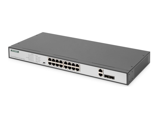 [DN-95342-1] DIGITUS DN-95342-1 - Switch - 19", af/at - unmanaged - 16 x 10/100 (PoE+)