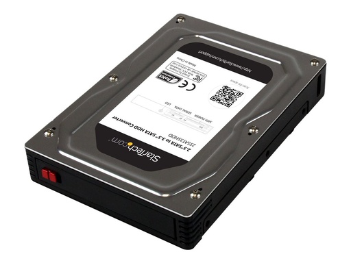 [25SAT35HDD] StarTech.com 2,5 auf 3,5 Aluminium SATA Festplattengehäuse für HDD/SSD bis 12,5mm - 6,4cm auf 8,9cm (2,5/3,5 Zoll)