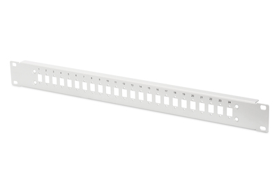 [DN-96207-AL] DIGITUS Stahl Frontplatte für 24 LC/DX Kupplungen