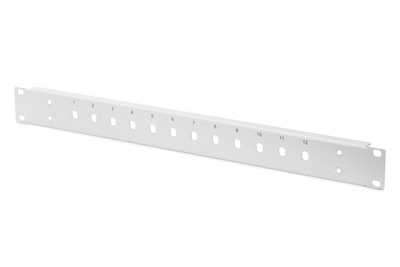 [DN-96204-AL] DIGITUS Stahl Frontplatte für 12 ST/SX Kupplungen