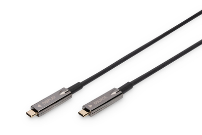 [AK-330160-150-S] DIGITUS USB-C - USB-C AOC AV-Kabel, UHD 4K / 60 Hz, 15m