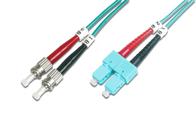 [DK-2512-02/3] DIGITUS LWL Multimode OM 3 Patchkabel, ST / SC