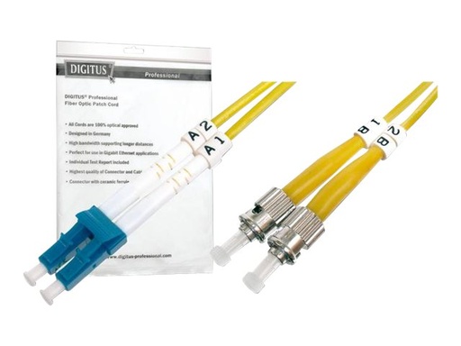 [DK-2931-05] DIGITUS Patch-Kabel - ST Einzelmodus (M) zu LC Single-Modus (M)