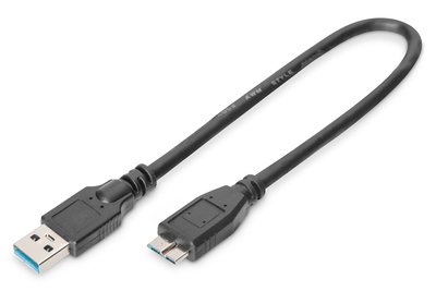 [AK-300117-003-S] DIGITUS USB-A  Micro-B Anschlusskabel, 0,25m