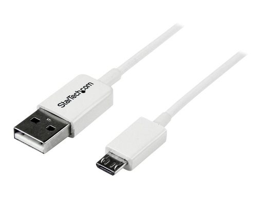 [USBPAUB50CMW] StarTech.com 50cm USB 2.0 A auf Micro USB B Kabel - USB A / Micro B Datenkabel / Anschlusskabel - Weiß - USB-Kabel - Micro-USB Typ B (M)