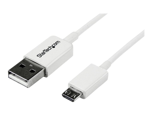[USBPAUB1MW] StarTech.com 1m USB 2.0 A auf Micro USB B Kabel - USB A / Micro B Datenkabel / Anschlusskabel - Weiß - USB-Kabel - Micro-USB Typ B (M)