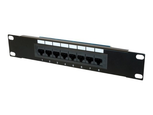 [DN-91508U] DIGITUS Professional DN-91508U - Patch Panel - CAT 5e - UTP - RJ-45 X 8 - 1U - 25.4 cm (10")